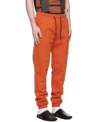 Pantaloni sportivi ricamati arancioni di Paul Smith