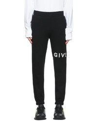 Pantaloni sportivi ricamati neri di Givenchy