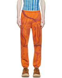 Pantaloni sportivi stampati arancioni di Collina Strada