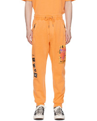 Pantaloni sportivi stampati arancioni di Ksubi
