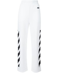 Pantaloni sportivi stampati bianchi