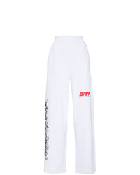 Pantaloni sportivi stampati bianchi di Off-White