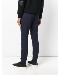 Pantaloni sportivi stampati blu scuro di Versace
