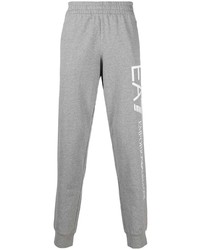 Pantaloni sportivi stampati grigi di Ea7 Emporio Armani
