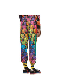 Pantaloni sportivi stampati multicolori di Gucci