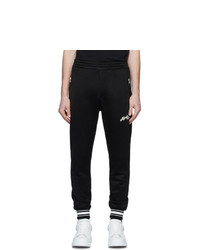 Pantaloni sportivi stampati neri e bianchi di Alexander McQueen