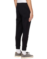 Pantaloni sportivi stampati neri e bianchi di DSQUARED2
