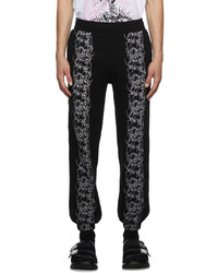 Pantaloni sportivi stampati neri e bianchi di Givenchy