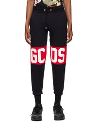 Pantaloni sportivi stampati neri di Gcds
