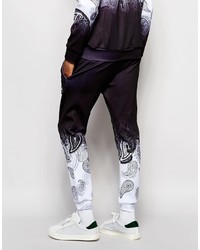 Pantaloni sportivi stampati neri di Jaded London