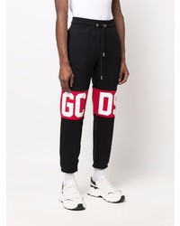 Pantaloni sportivi stampati neri di Gcds