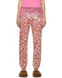 Pantaloni sportivi stampati rosa di Collina Strada