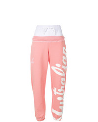 Pantaloni sportivi stampati rosa di Gcds