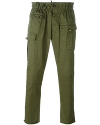 Pantaloni sportivi verde oliva di DSQUARED2