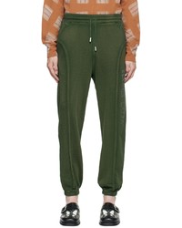 Pantaloni sportivi verde oliva di Eckhaus Latta