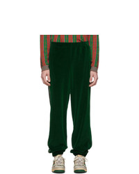 Pantaloni sportivi verde scuro di Gucci