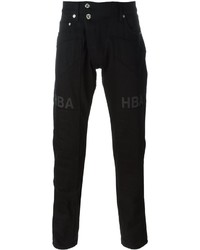 Pantaloni stampati neri di Hood by Air