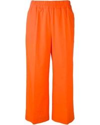 Pantaloni stile pigiama arancioni