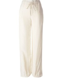 Pantaloni stile pigiama beige di Yang Li