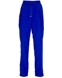 Pantaloni stile pigiama blu di Dondup