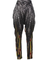 Pantaloni stile pigiama con paillettes neri di Givenchy