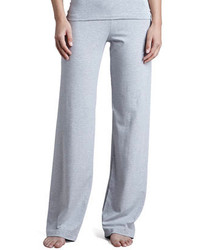 Pantaloni stile pigiama grigi