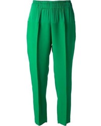 Pantaloni stile pigiama verdi
