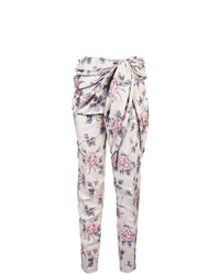 Pantaloni stretti in fondo a fiori bianchi di Y/Project