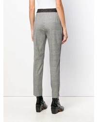 Pantaloni stretti in fondo a quadri grigi di Hilfiger Collection