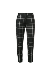 Pantaloni stretti in fondo a quadri neri e bianchi di Woolrich