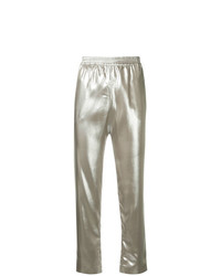Pantaloni stretti in fondo argento di Layeur