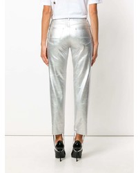 Pantaloni stretti in fondo argento di Golden Goose Deluxe Brand