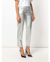 Pantaloni stretti in fondo argento di Golden Goose Deluxe Brand
