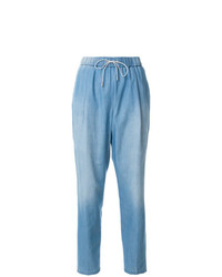 Pantaloni stretti in fondo azzurri di Fabiana Filippi