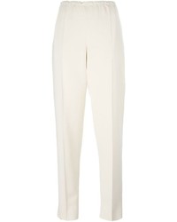 Pantaloni stretti in fondo beige di Calvin Klein Collection