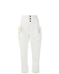 Pantaloni stretti in fondo beige di Isabel Marant Etoile