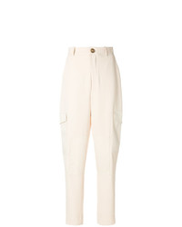 Pantaloni stretti in fondo beige di See by Chloe
