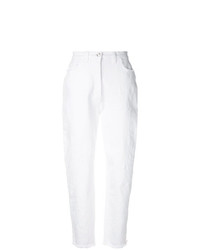 Pantaloni stretti in fondo bianchi di Etro