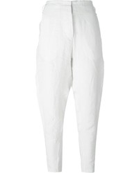 Pantaloni stretti in fondo bianchi di Masnada