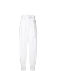 Pantaloni stretti in fondo bianchi di Paule Ka