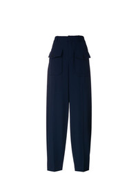 Pantaloni stretti in fondo blu scuro di Chloé