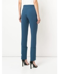 Pantaloni stretti in fondo blu di Bianca Spender