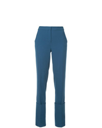 Pantaloni stretti in fondo blu di Bianca Spender
