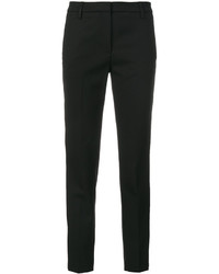 Pantaloni stretti in fondo di lana neri di Dondup