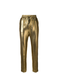 Pantaloni stretti in fondo dorati di Barbara Bui