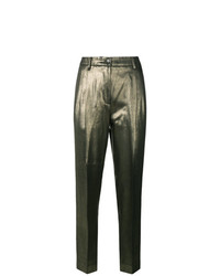 Pantaloni stretti in fondo dorati di Moschino Vintage