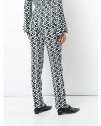 Pantaloni stretti in fondo geometrici neri di Derek Lam