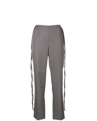 Pantaloni stretti in fondo grigi di MM6 MAISON MARGIELA