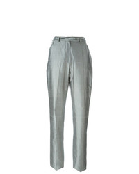 Pantaloni stretti in fondo grigi di Romeo Gigli Vintage