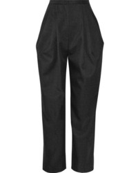Pantaloni stretti in fondo grigio scuro